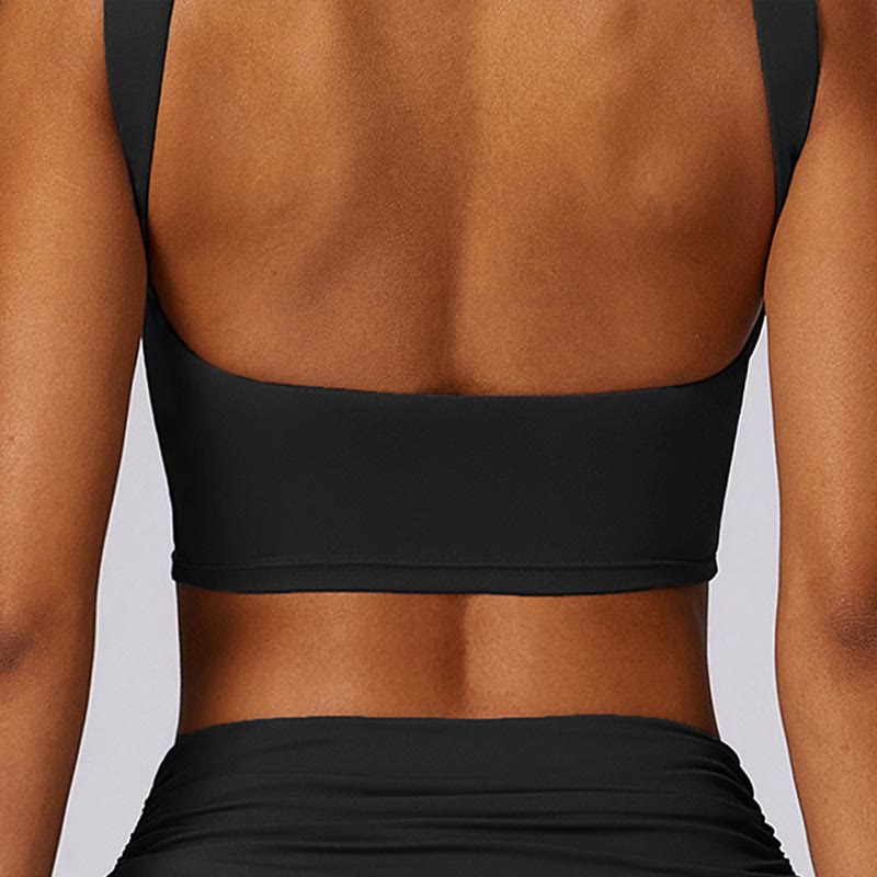 Buddha Stones Sleeveless Backless Strap Tank Top Bra Flared Pants Sports Fitness Yoga - image 33