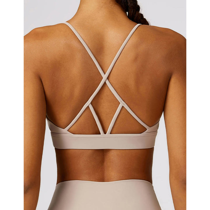 Buddha Stones Gym Sports Yoga Backless Bra Crop Tank Top Breathable Shorts - image 29