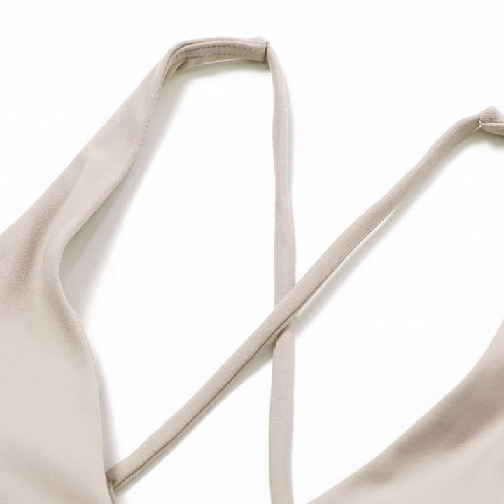 Buddha Stones Gym Sports Yoga Backless Bra Crop Tank Top Breathable Shorts - image 32