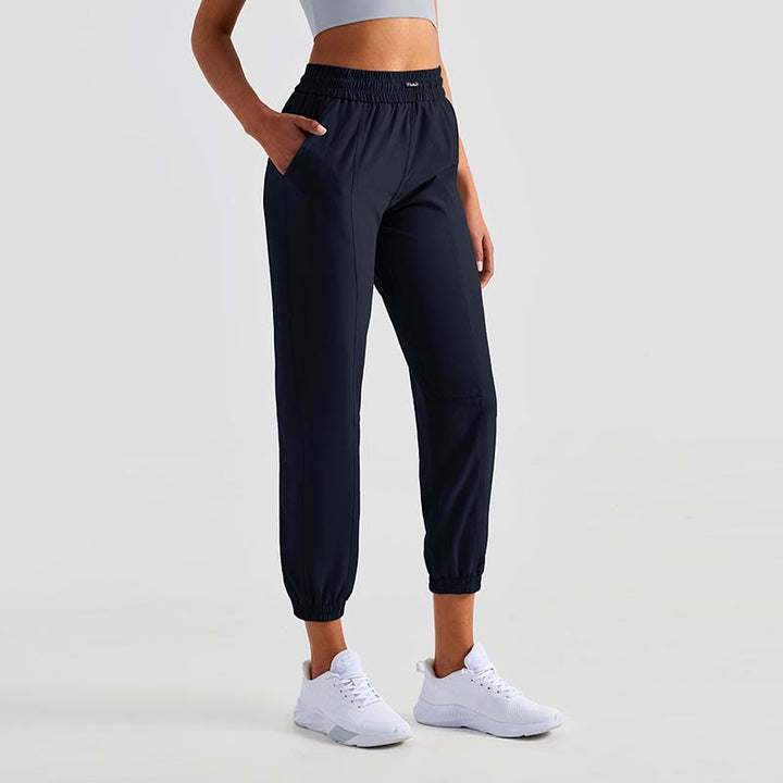 Buddha Stones High Waist Fitness Yoga Sports Jogger Track Pants With Pockets Sweatpants - Navy Black - US8-10，UK/AU12-14，EU40-42 (XL) - image 19