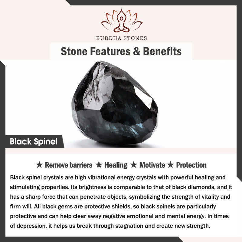 Buddha Stones Black Spinel Cute Cat Motivate Choker Necklace - image 15