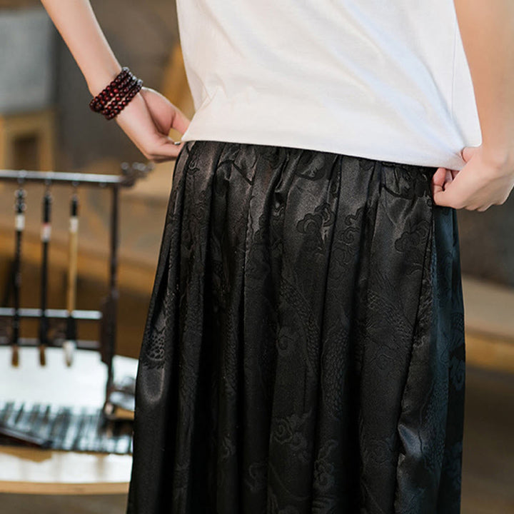 Buddha Stones Dragon Pattern Loose Men's Harem Pants With Pockets - image 10