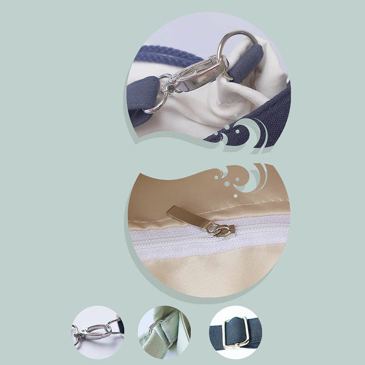 Buddha Stones Embroidered Grass Flowers Cherry Blossom Canvas Tote Crossbody Bag Shoulder Bag Handbag - image 10