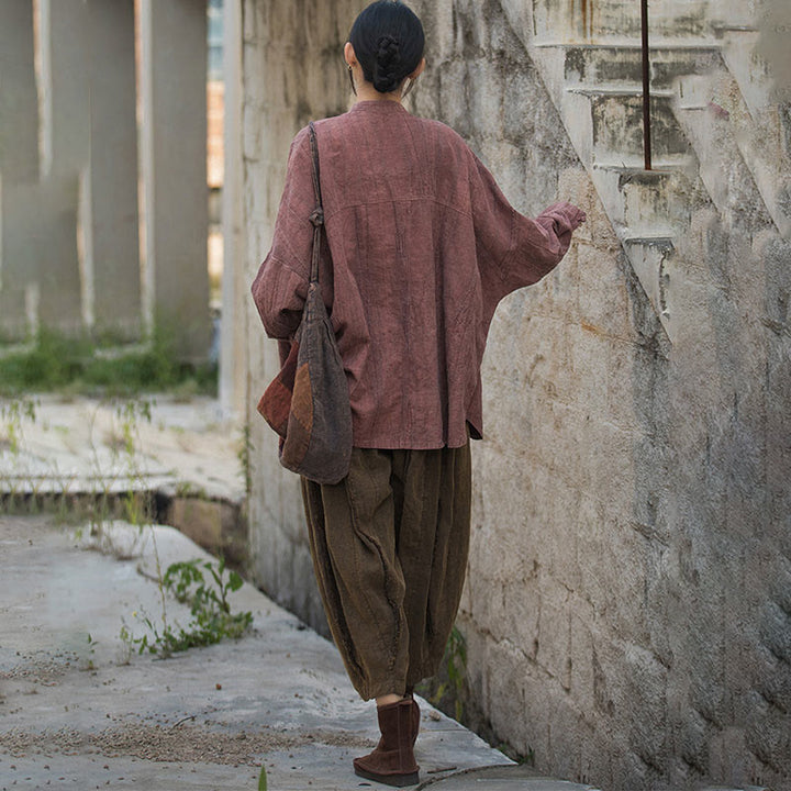 Buddha Stones Tie Dye Frog-Button Long Sleeve Zen Meditation Open Front Jacket - image 30