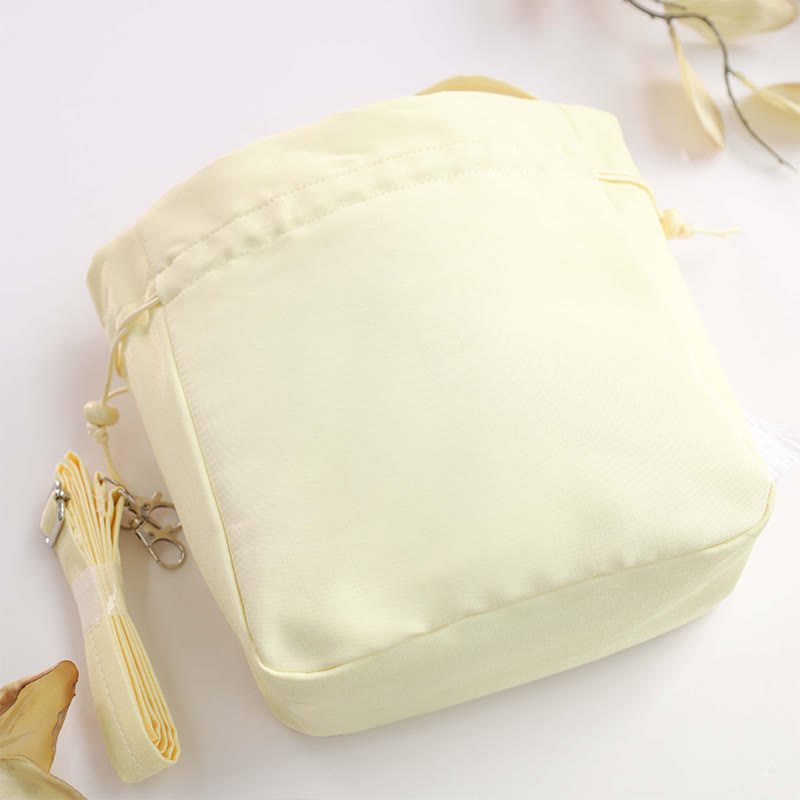 Buddha Stones Embroidered Osmanthus Peony Grape Cat Cotton Linen Tote Crossbody Bag Shoulder Bag Handbag - image 3