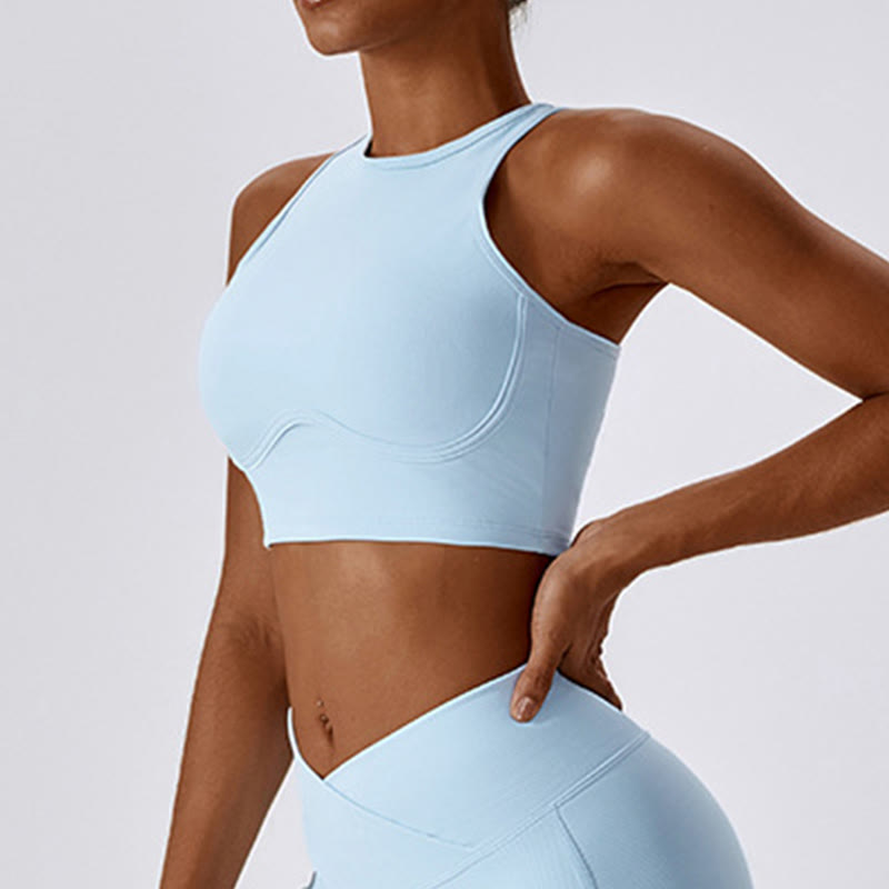 Buddha Stones Sleeveless Crop Tank Top Flared Pants Sports Fitness Yoga - image 38