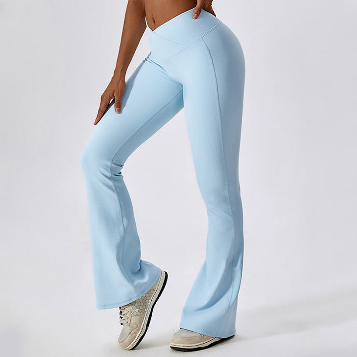 Buddha Stones Sleeveless Crop Tank Top Flared Pants Sports Fitness Yoga - image 45