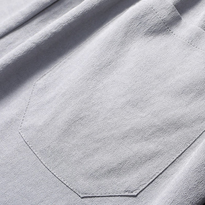 Buddha Stones Fu Character Tang Suit Hanfu Traditional Uniform Short Sleeve Top Pants Clothing Men's Set - image 14