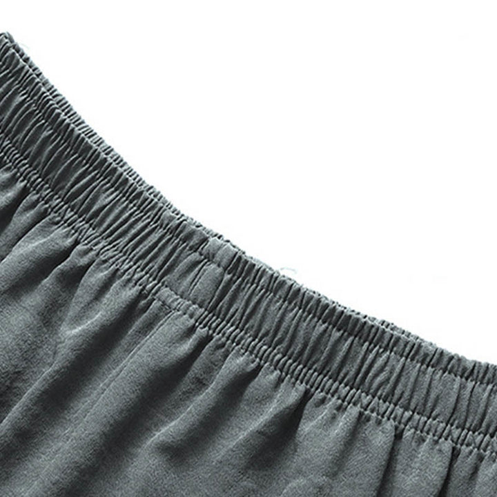 Buddha Stones Dragon Fu Character Tang Suit Traditional Short Sleeve Shirt Wide Leg Pants Clothing Men's Set - image 11