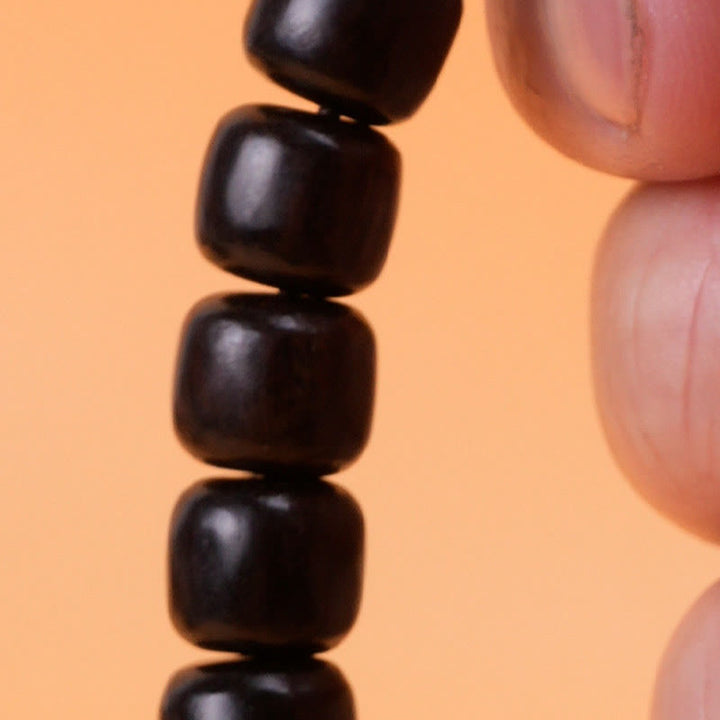 Buddha Stones Ebony Wood Rosewood Peace Balance Bracelet