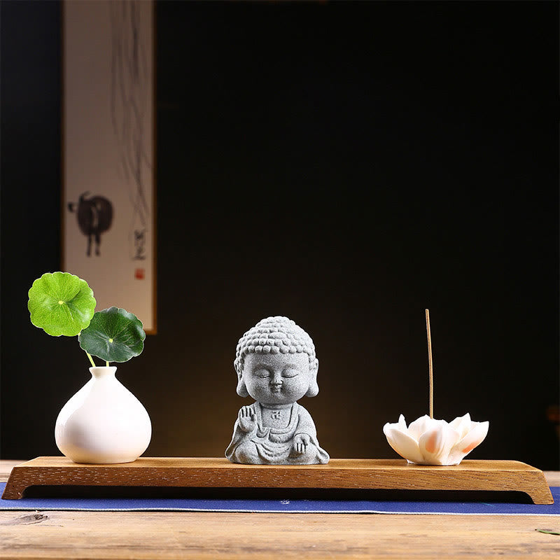 Buddha Stones Meditation Praying Buddha Compassion Serenity Home Decoration