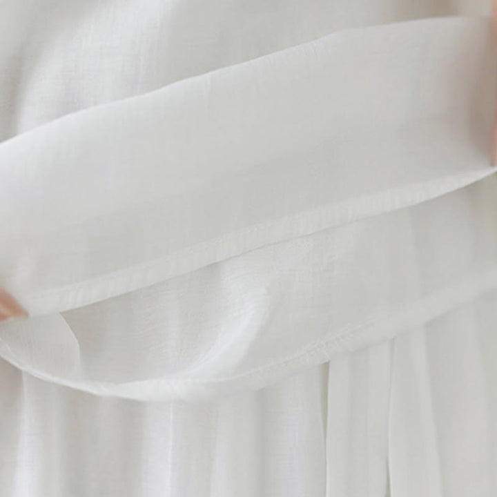 Buddha Stones 2Pcs Flower Embroidery Short Sleeve Tee T-shirt Wide Leg Pants Set - image 20