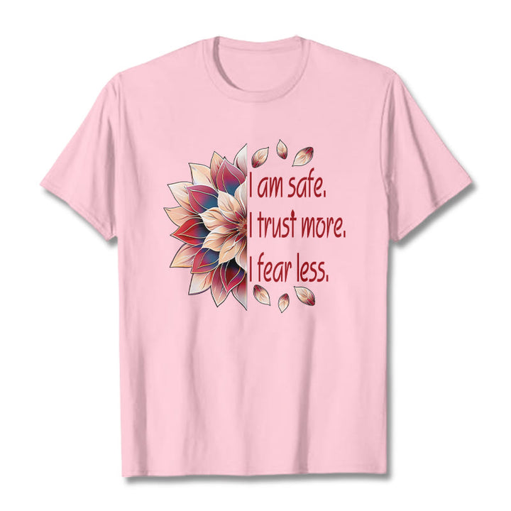 Buddha Stones I Am Safe Tee T-shirt - LightPink - 2XL - image 12
