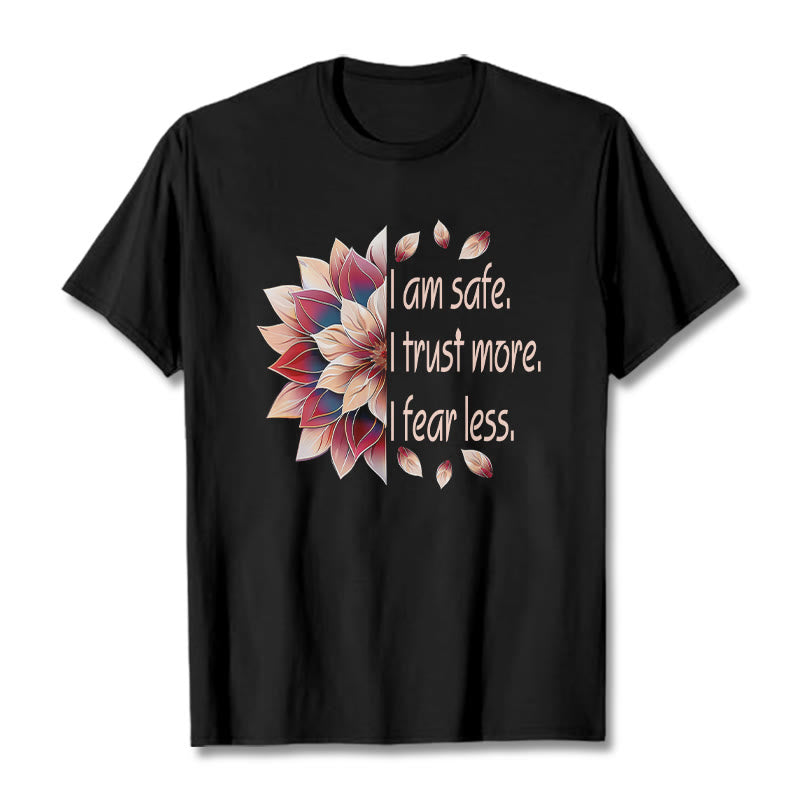 Buddha Stones I Am Safe Tee T-shirt - Black - 2XL - image 0
