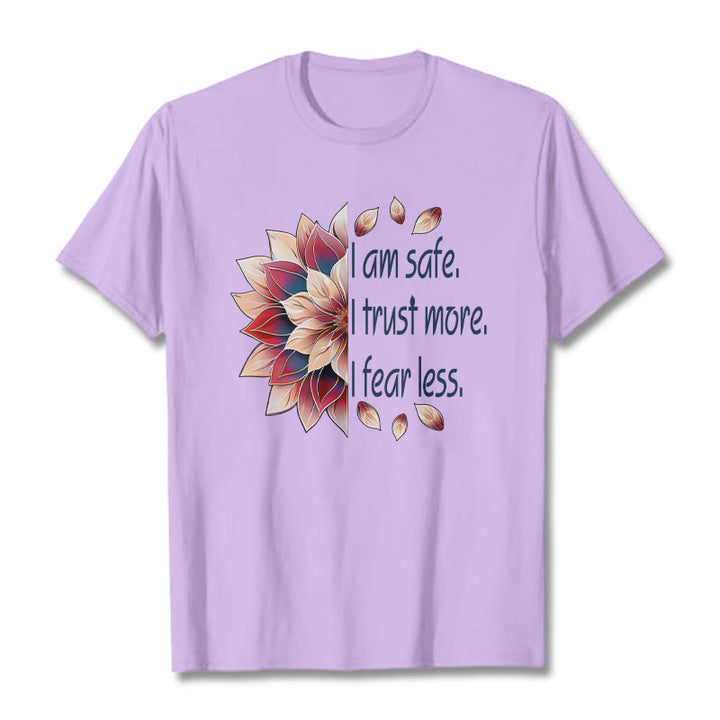Buddha Stones I Am Safe Tee T-shirt - Plum - 2XL - image 17