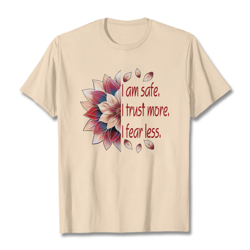 Buddha Stones I Am Safe Tee T-shirt - Bisque - 2XL - image 10