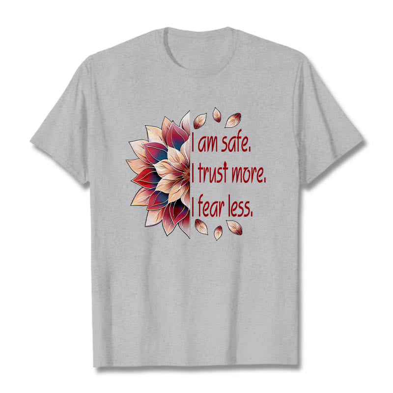 Buddha Stones I Am Safe Tee T-shirt - LightGrey - 2XL - image 14