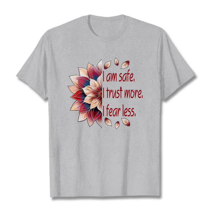 Buddha Stones I Am Safe Tee T-shirt - LightGrey - 2XL - image 14