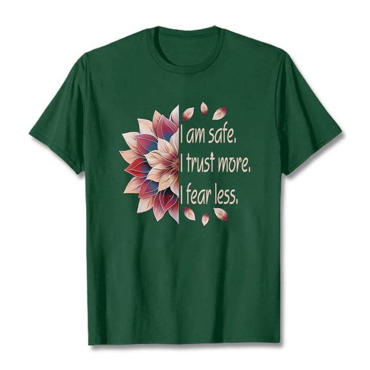 Buddha Stones I Am Safe Tee T-shirt - ForestGreen - 2XL - image 15