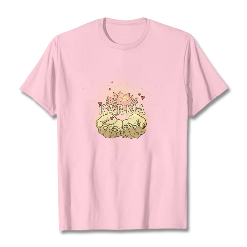 Buddha Stones KARMA Tee T-shirt - LightPink - 2XL - image 12