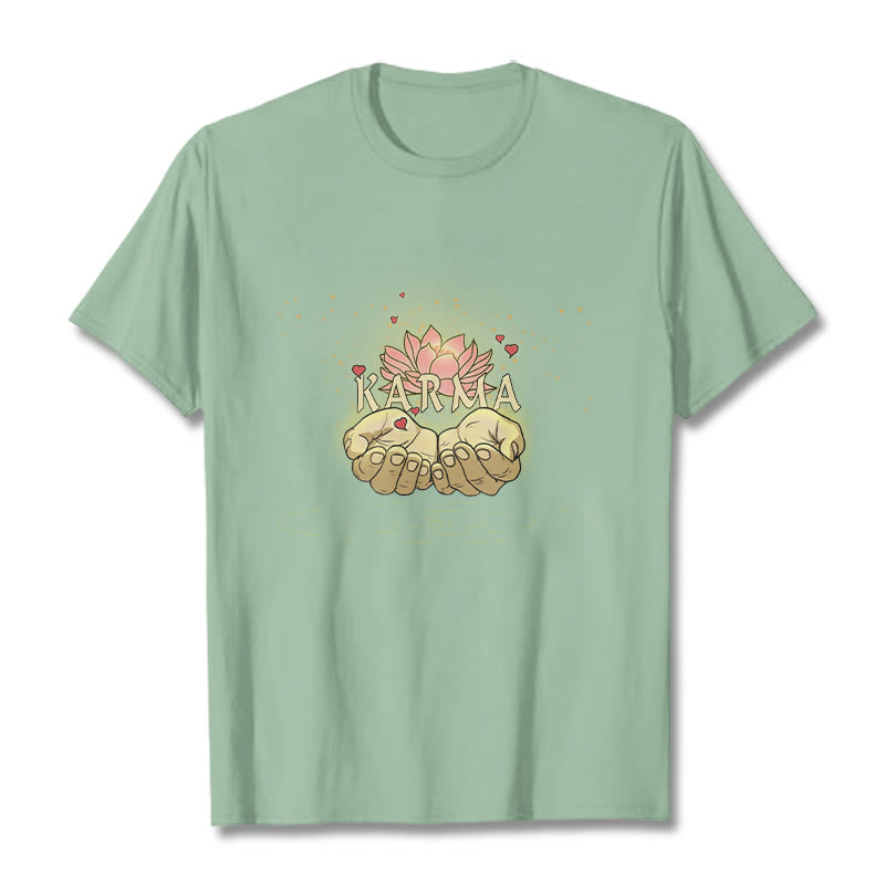 Buddha Stones KARMA Tee T-shirt - PaleGreen - 2XL - image 14