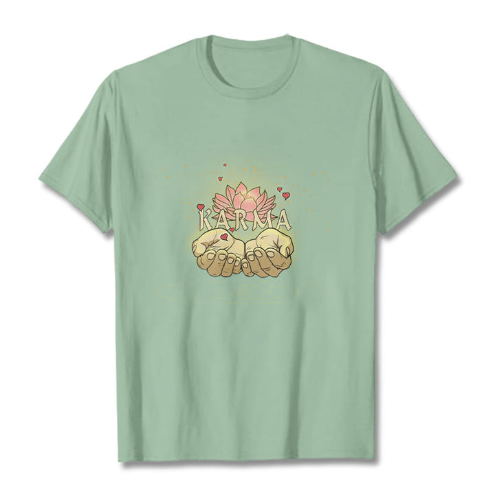 Buddha Stones KARMA Tee T-shirt - PaleGreen - 2XL - image 14