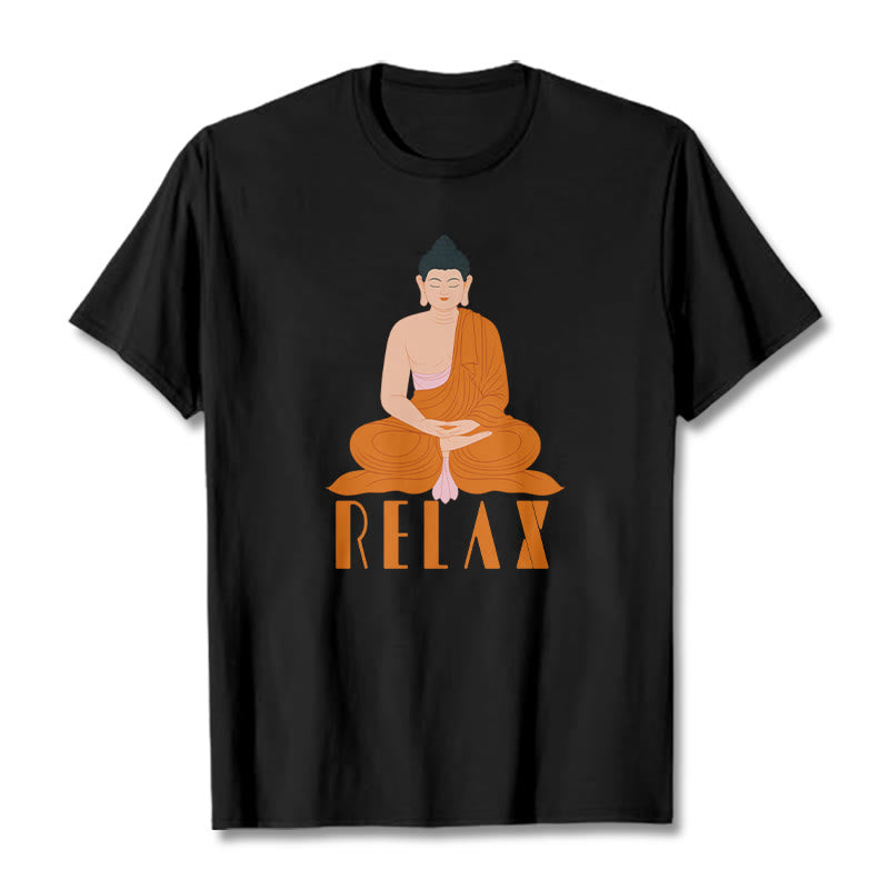 Buddha Stones RELAX Tee T-shirt - Black - 2XL - image 6