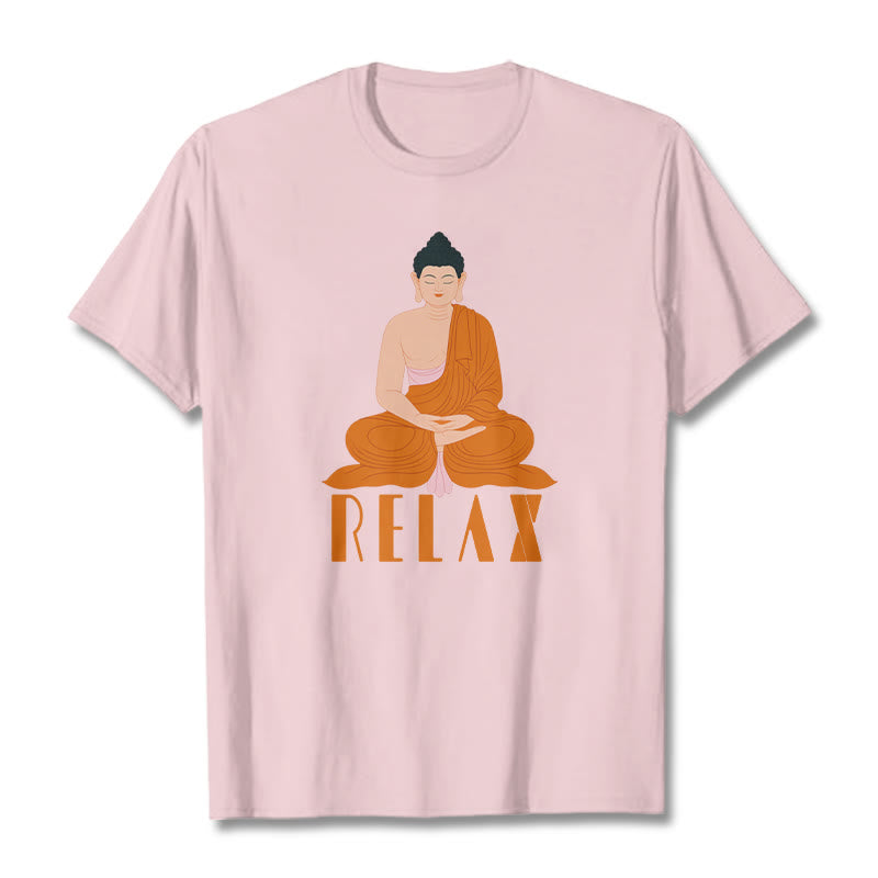 Buddha Stones RELAX Tee T-shirt - LightPink - 2XL - image 12