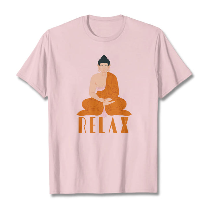 Buddha Stones RELAX Tee T-shirt - LightPink - 2XL - image 12