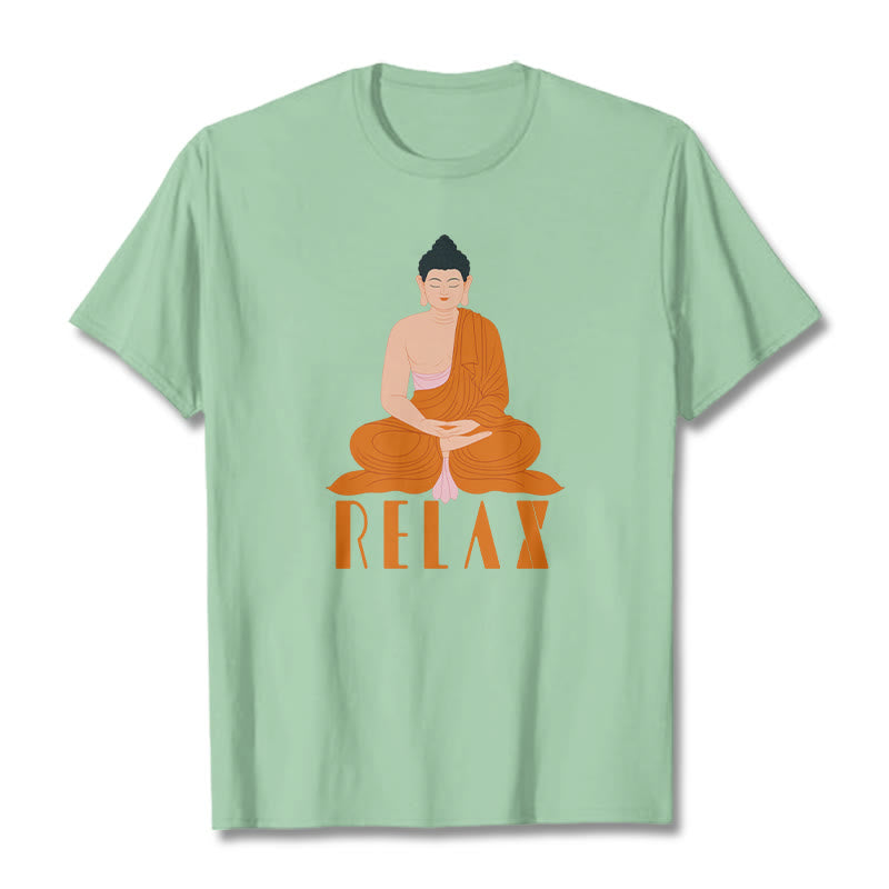 Buddha Stones RELAX Tee T-shirt - PaleGreen - 2XL - image 14