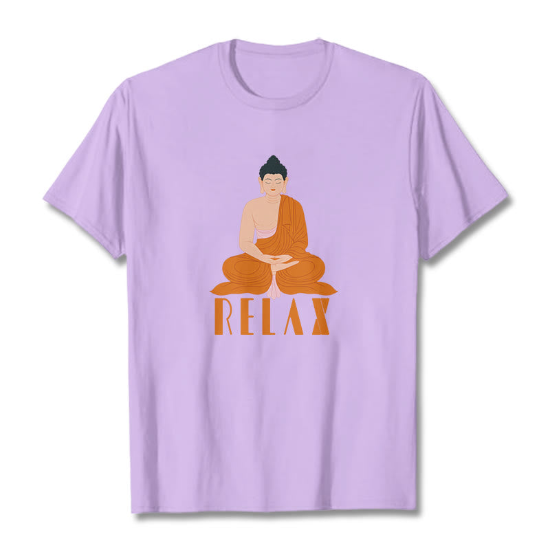 Buddha Stones RELAX Tee T-shirt - Plum - 2XL - image 16