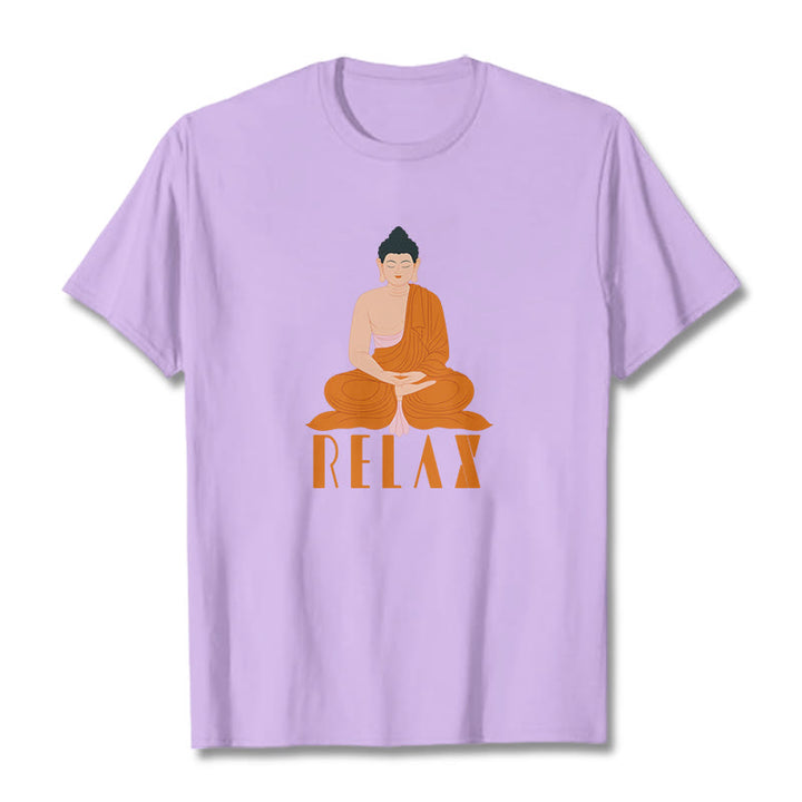 Buddha Stones RELAX Tee T-shirt - Plum - 2XL - image 16