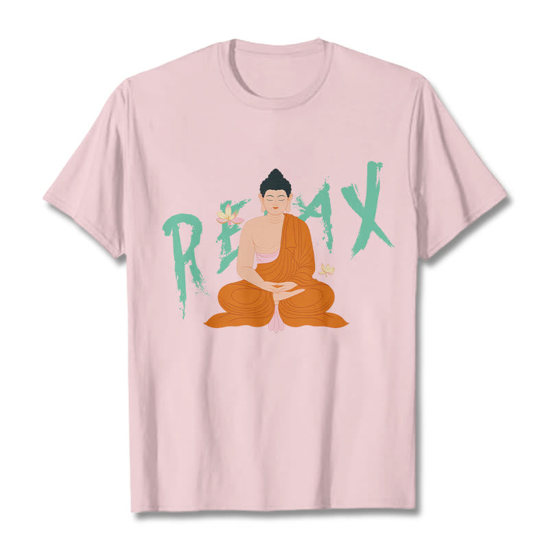 Buddha Stones RELAX Lotus Buddha Tee T-shirt