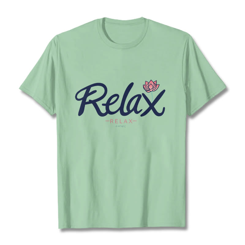 Buddha Stones RELAX Lotus Tee T-shirt