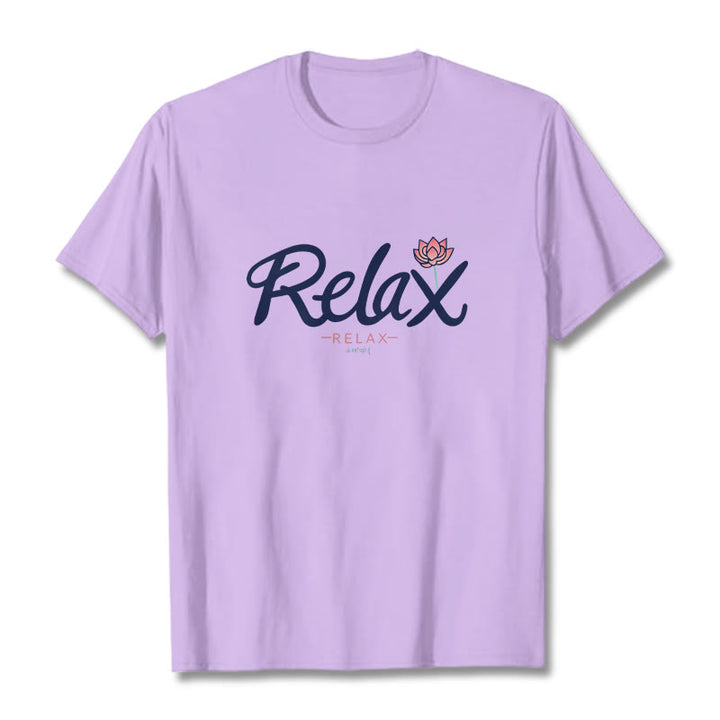 Buddha Stones RELAX Lotus Tee T-shirt