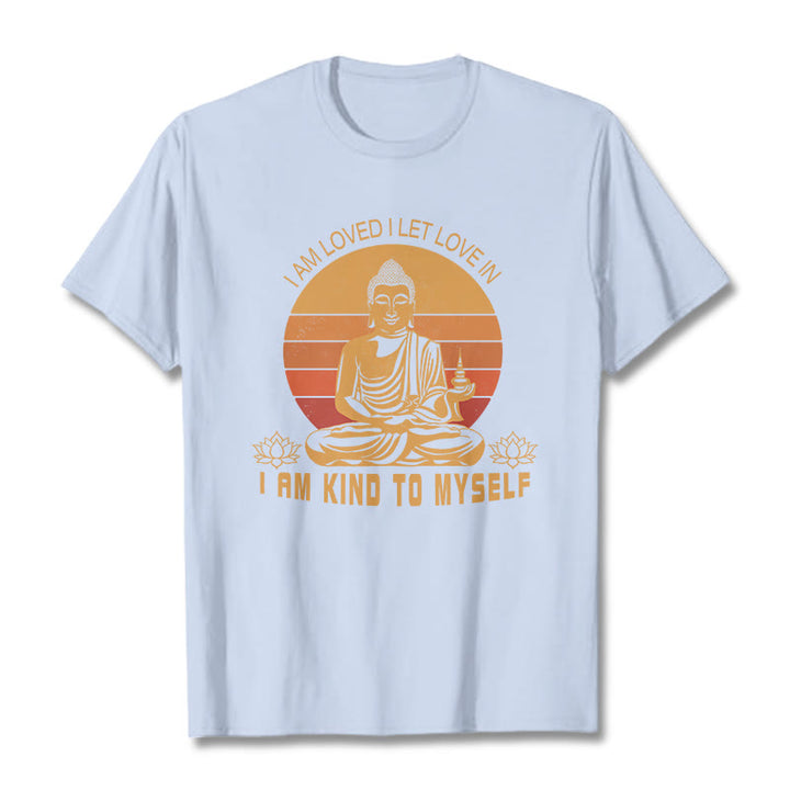 Buddha Stones I Am Loved Tee T-shirt - LightCyan - 2XL - image 10