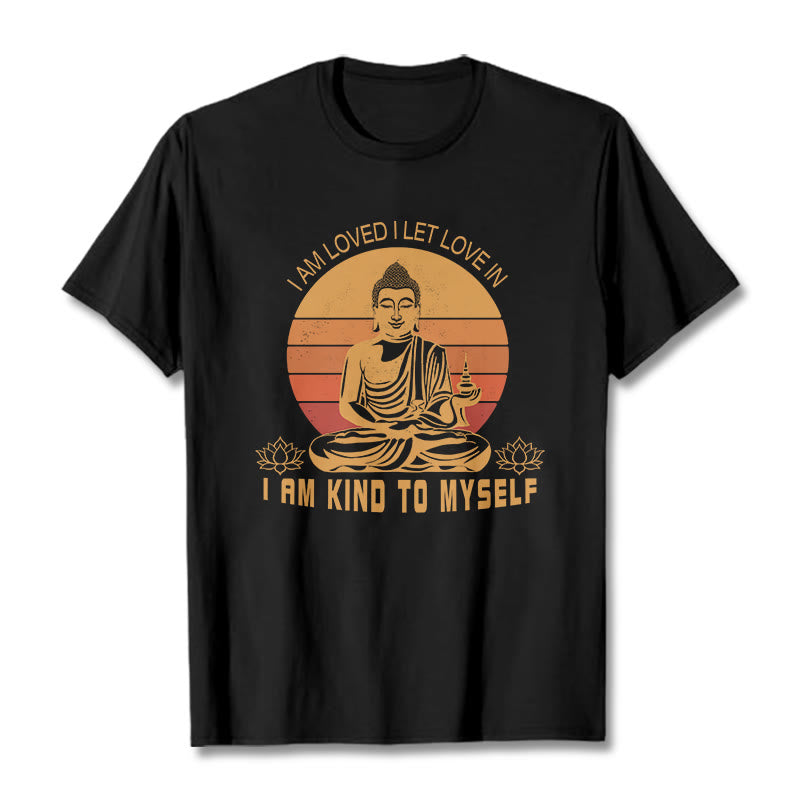 Buddha Stones I Am Loved Tee T-shirt - Black - 2XL - image 1