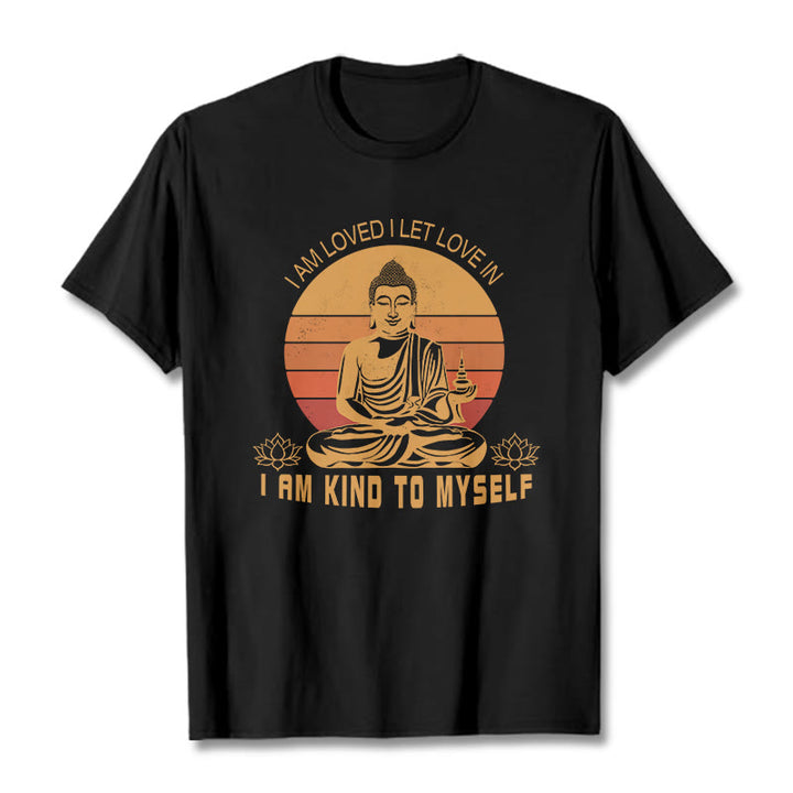 Buddha Stones I Am Loved Tee T-shirt - Black - 2XL - image 1