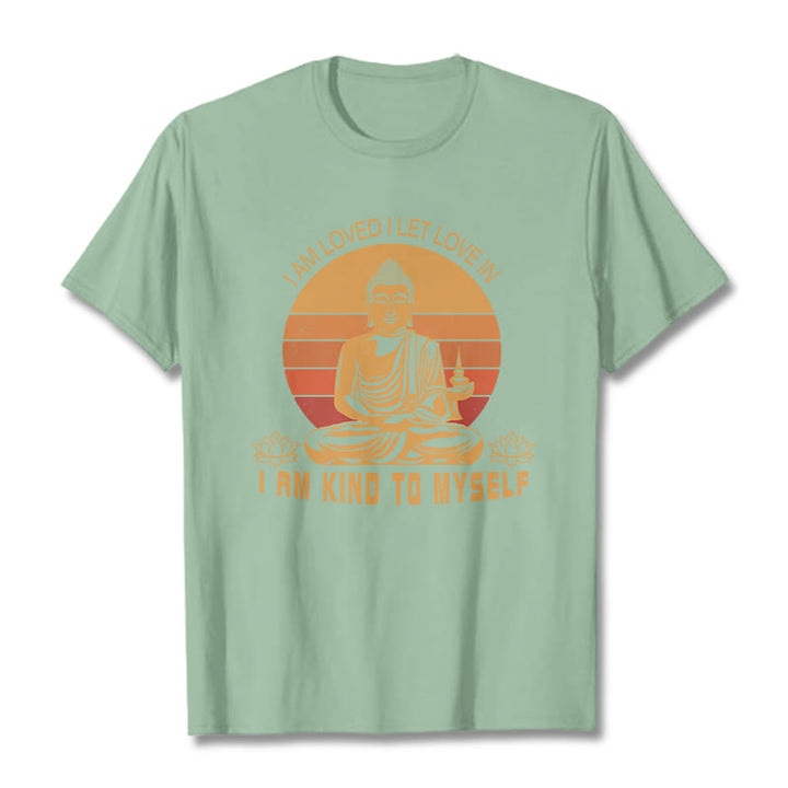 Buddha Stones I Am Loved Tee T-shirt - PaleGreen - 2XL - image 7