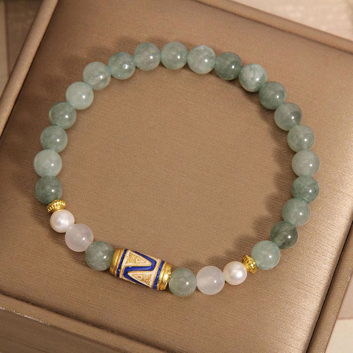 Buddha Stones Jade Treasure Vase Luck Bracelet