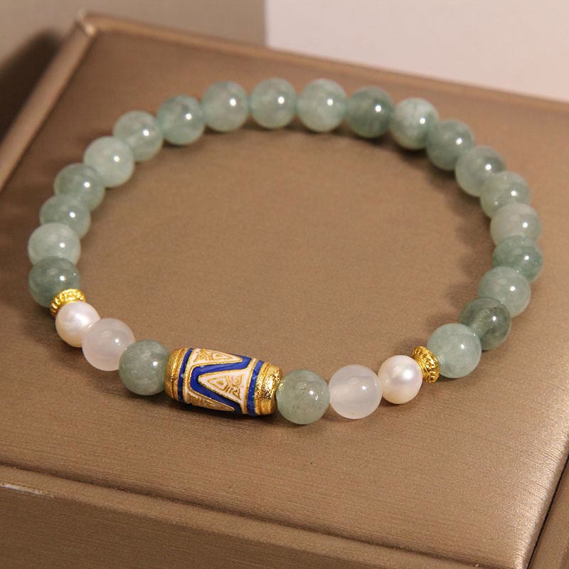 Buddha Stones Jade Treasure Vase Luck Bracelet