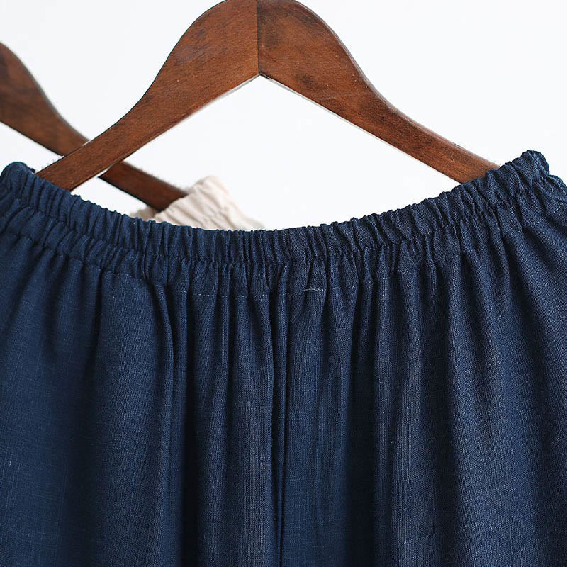 Buddha Stones 2Pcs V-Neck Men's Long Sleeve Shirt Top Pants Meditation Zen Tai Chi Cotton Linen Clothing Set - image 41