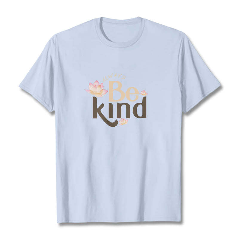 Buddha Stones Always Be Kind Tee T-shirt - LightCyan - 2XL - image 18