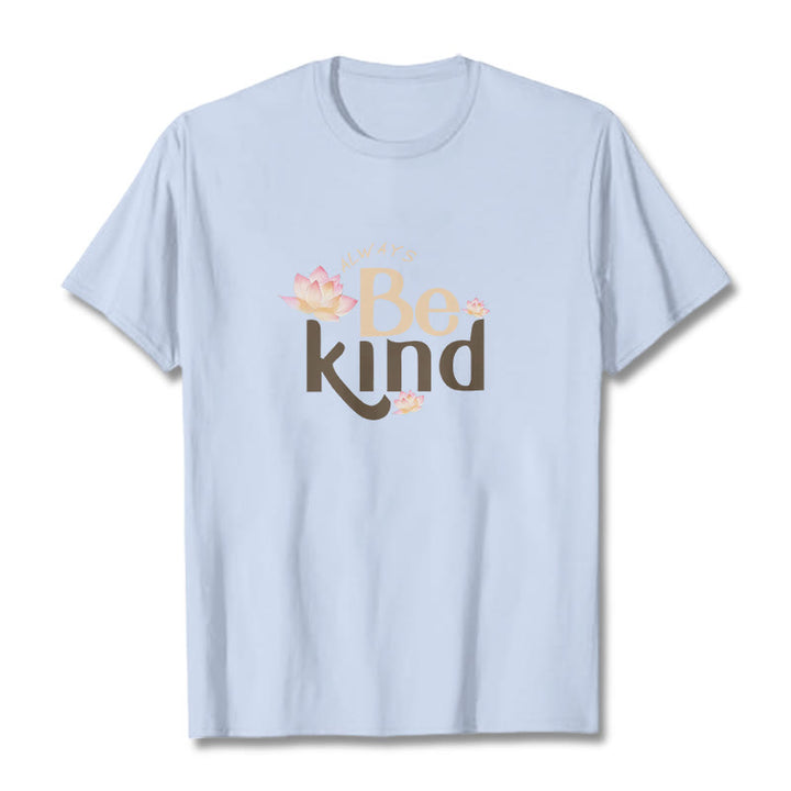 Buddha Stones Always Be Kind Tee T-shirt - LightCyan - 2XL - image 18