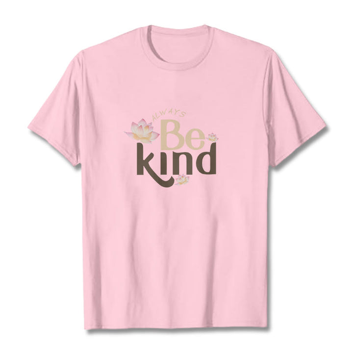 Buddha Stones Always Be Kind Tee T-shirt - LightPink - 2XL - image 12