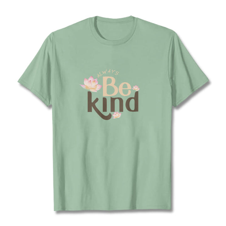 Buddha Stones Always Be Kind Tee T-shirt - PaleGreen - 2XL - image 14