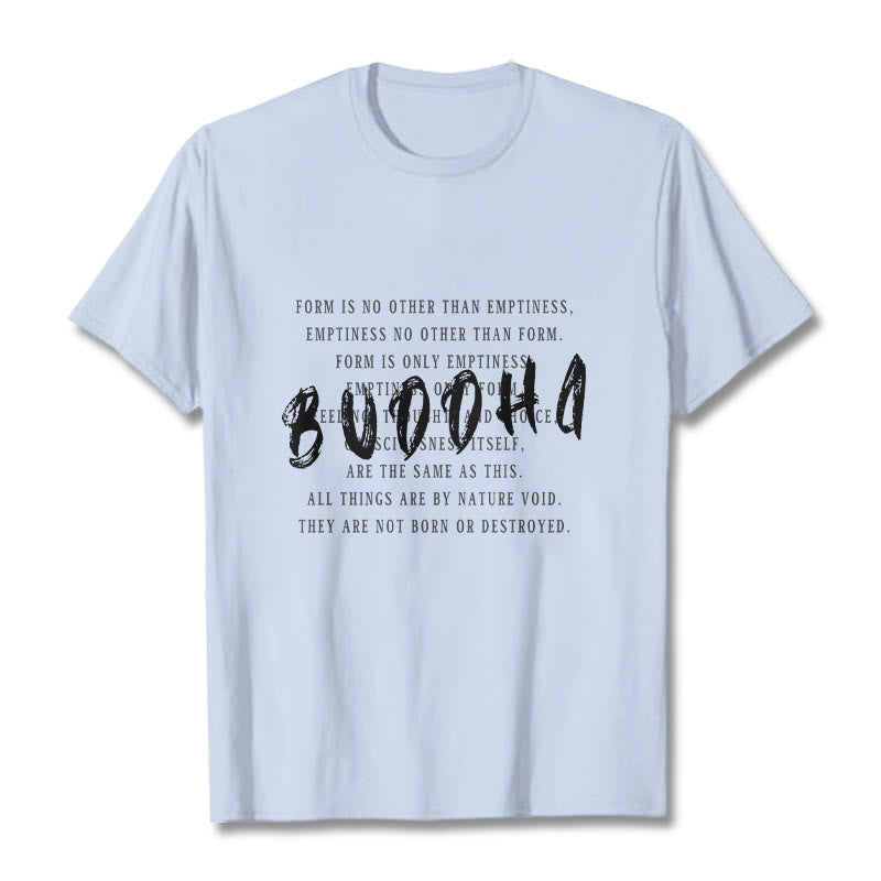 Buddha Stones Form Is No Other Than Emptiness Tee T-shirt - LightCyan - 2XL - image 18