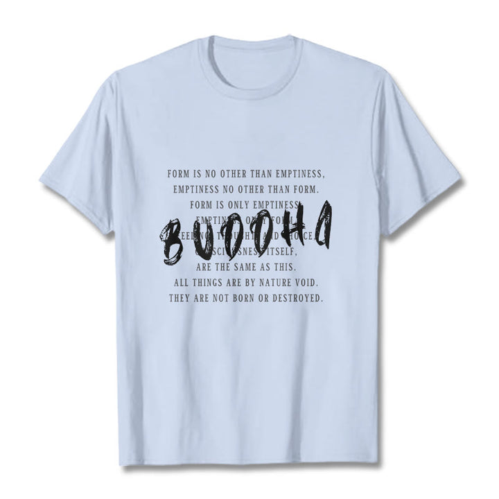 Buddha Stones Form Is No Other Than Emptiness Tee T-shirt - LightCyan - 2XL - image 18