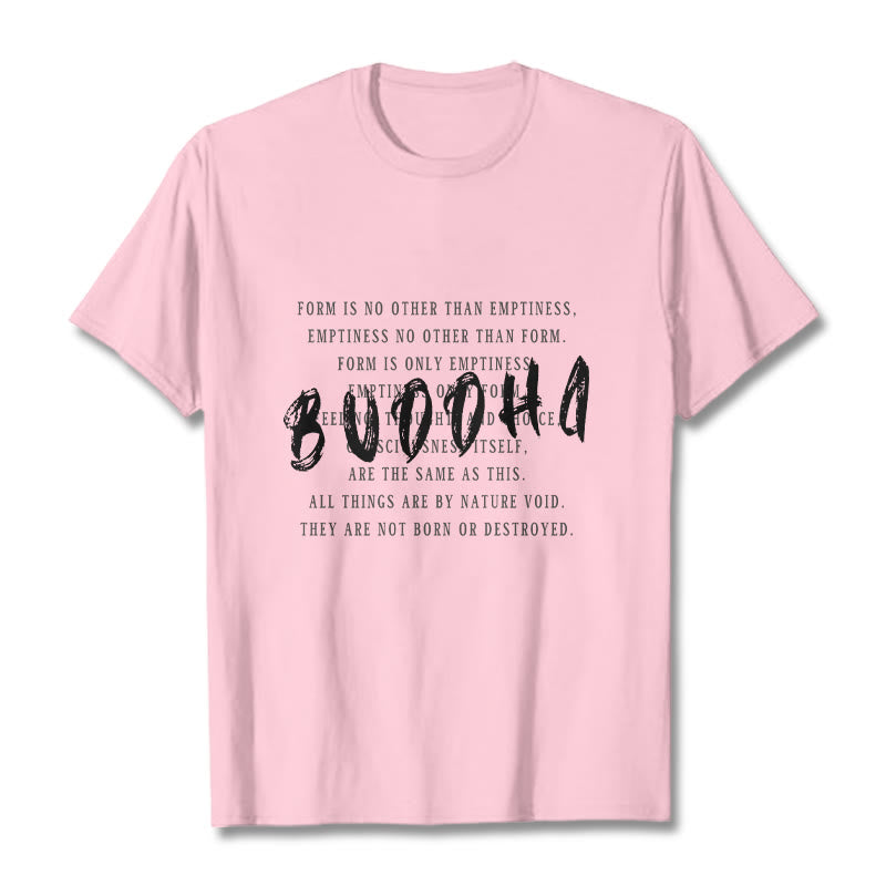 Buddha Stones Form Is No Other Than Emptiness Tee T-shirt - LightPink - 2XL - image 12