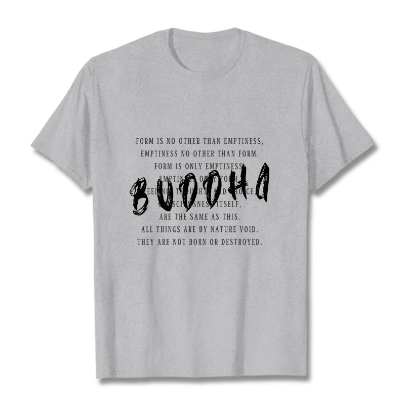 Buddha Stones Form Is No Other Than Emptiness Tee T-shirt - LightGrey - 2XL - image 19